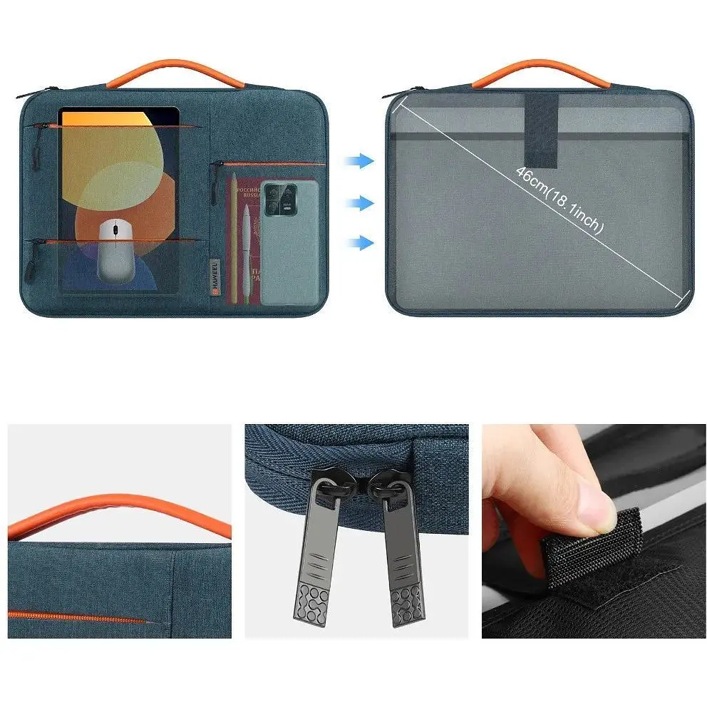 Сумка для ноутбука Haweel HWL2166 15-16" темно-синяя - фото 3