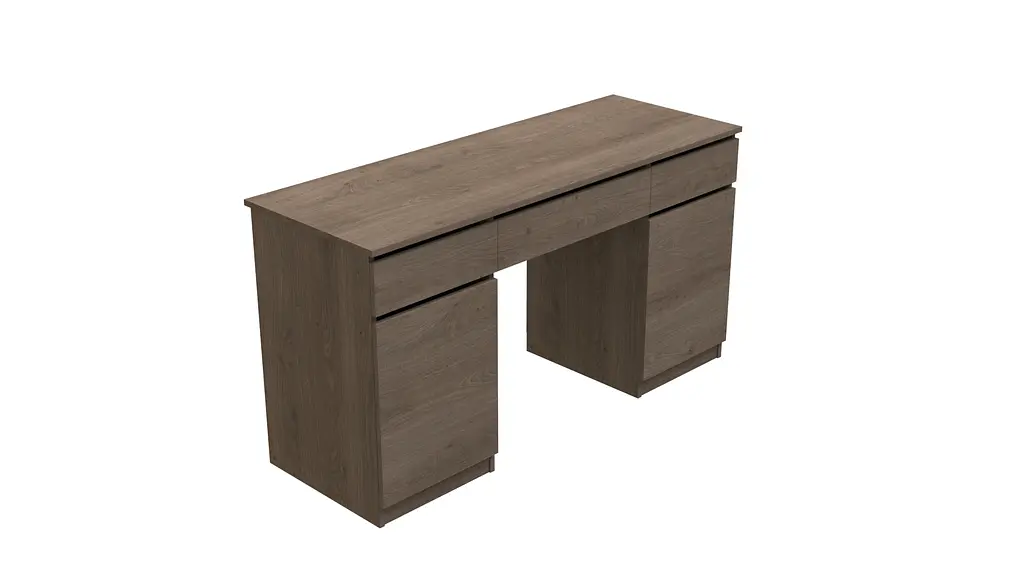 Стіл комп'ютерний Віто 2 Ferrum-decor 750x1400x500 ДСП Дуб Сонома Трюфель 16 мм (FRD-104834) - фото 4