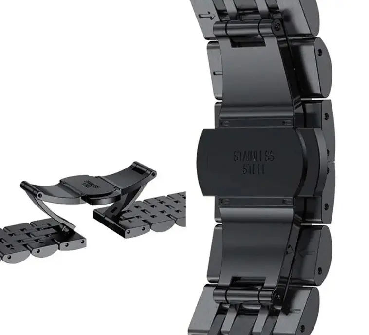 Металлический ремешок Primolux Steel Link для часов Xiaomi Amazfit T-Rex 2 (A2170) Black - фото 5