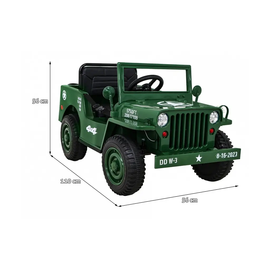 Електроавтомобіль Ramiz Retro military 12 ст, бежевий (PA.JH-103.BEZ) - фото 13