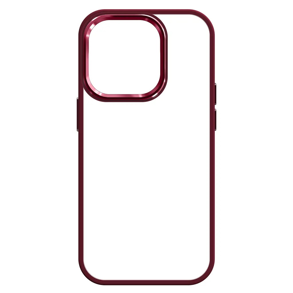 Чехол для Apple iPhone 15 Pro, UNIT2, бордовый, ударопрочный, прозрачный противоударный чехол-накладка из TPU и поликарбоната (PC), с защитными бортиками, защита всего корпуса от ударов и царапин, ArmorStandart (ARM69985) - фото 2