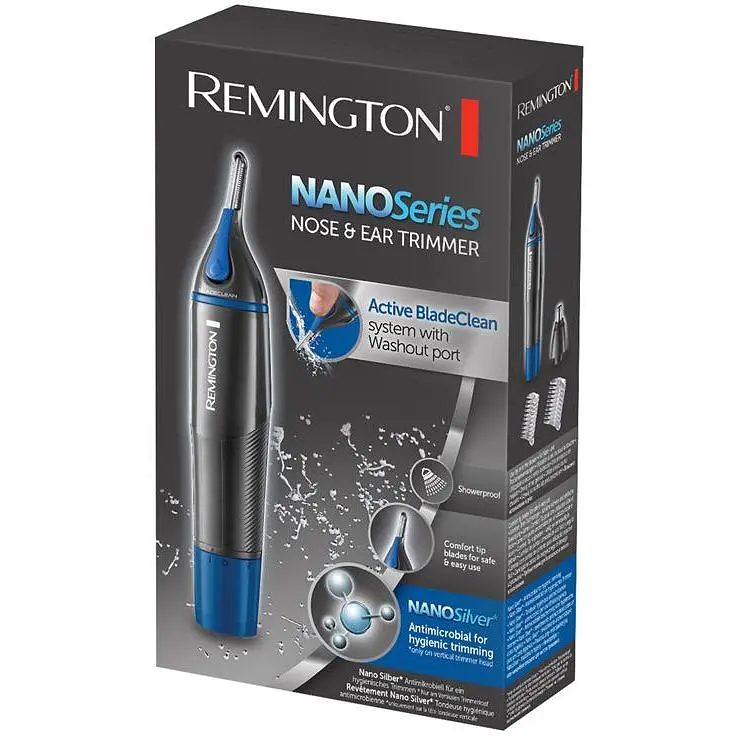 Тример Remington Nano Series для носа та вух чорно-синій (NE3850) - фото 5