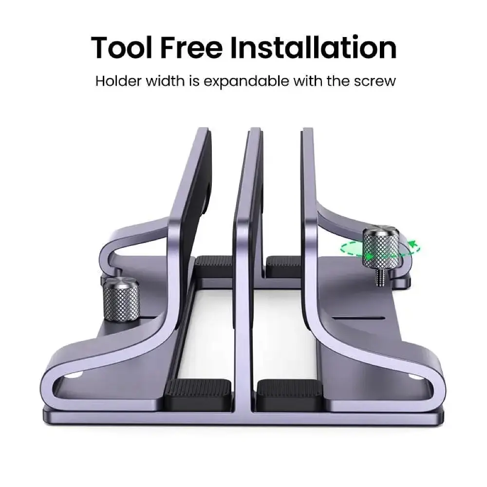 Підставка для ноутбука UGREEN LP258 Vertical Laptop Stand (Dual-slot)(UGR-60643) (UGR-60643) - фото 2