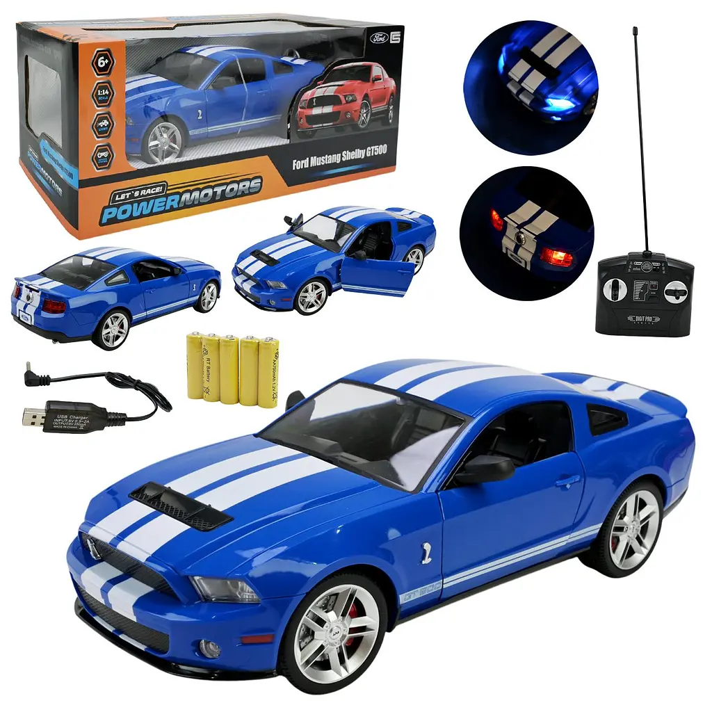Радіокерована модель автомобіля Ford Mustang Shelby GT500 Let's race! (PM1404 BLUE)