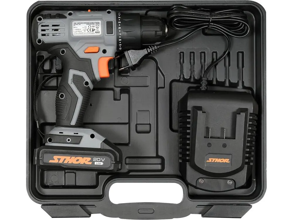 Шуруповерт аккумуляторный Sthor 20V Li-Ion (78081) - фото 3