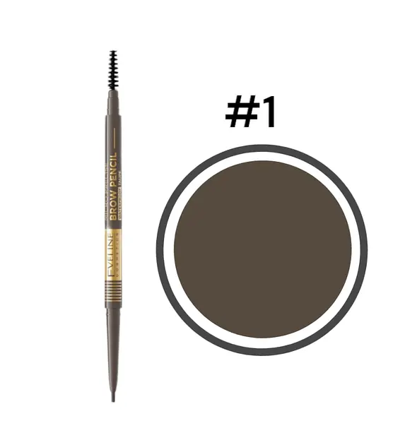 Олівець для брів Eveline Micro Precise Brow Pencil Taupe тон 01, 6 г (LMKKBRMIC01) - фото 4