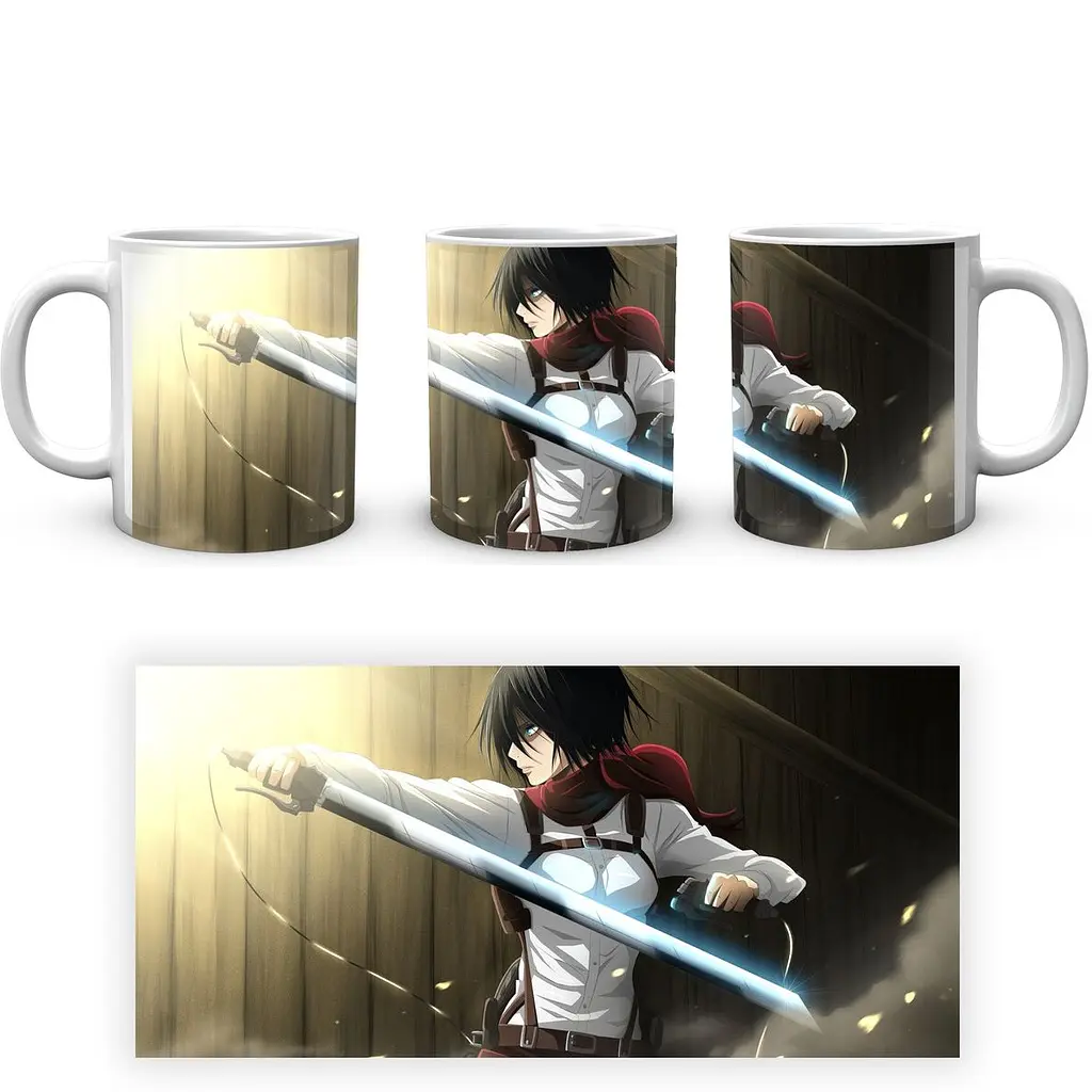Кухоль GeekLand Attack on Titan Атака Титанів Мікаса AOT 002.09 330 мл білий - фото 4
