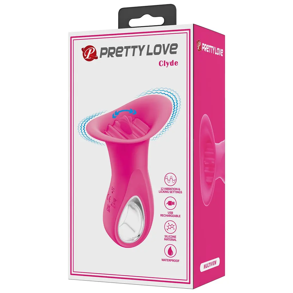 Вибратор для клитора Pretty Love Clyde 11.5 см (розовый) - фото 16