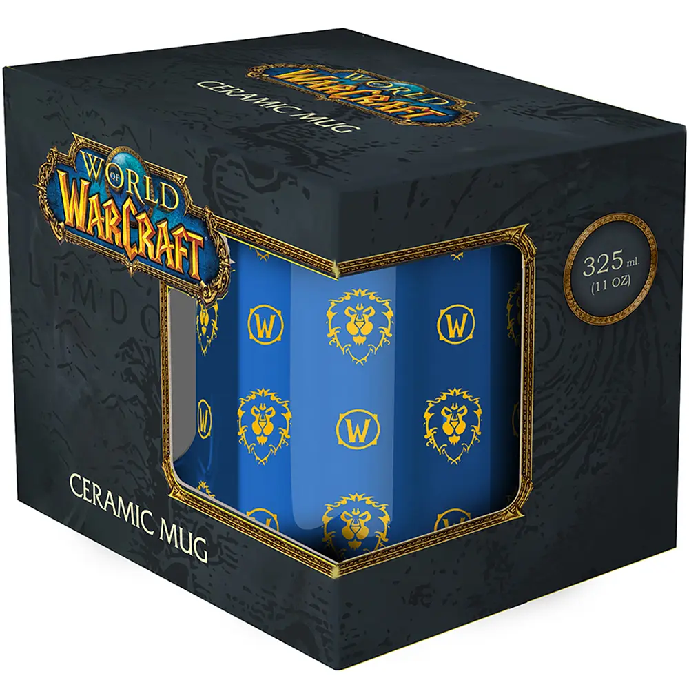 Чашка World of Warcraft Alliance pattern (Варкрафт) 325 мл - фото 4