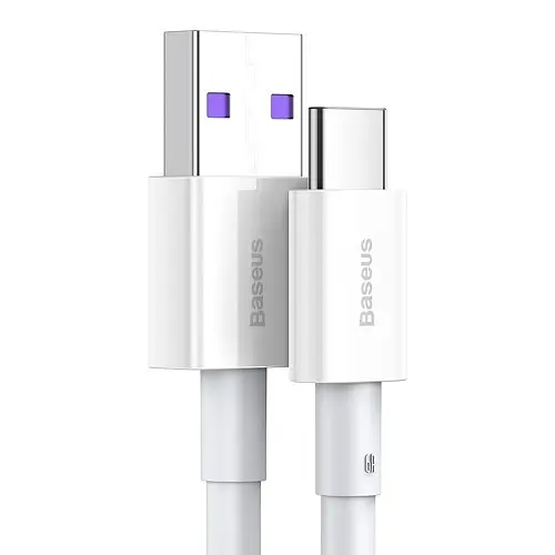 USB кабель Baseus Superior Series Fast Charging Data Cable USB to Type-C 66W 2m білий CATYS-A02 - фото 3