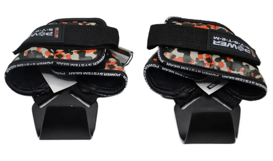 Гаки для тяги на зап'ястя Power System PS-3370 Hooks Camo Black/Red XL (PS_3370_Black/Red XL) - фото 4
