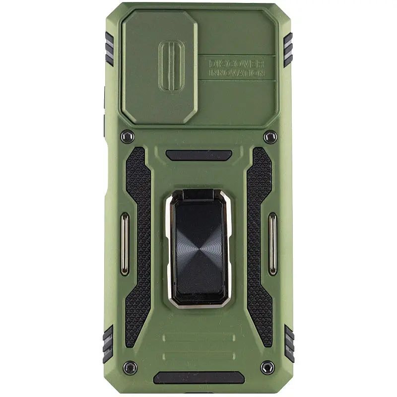 Ударопрочный чехол Camshield Army Ring для Xiaomi Redmi 9A Оливковый / Army Green - фото 2