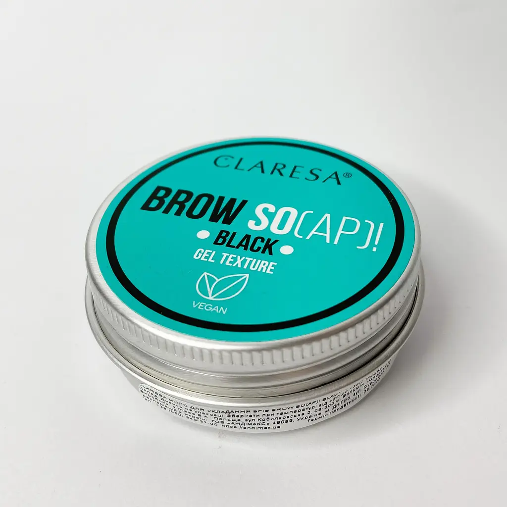Мило для укладання брів Claresa Brow So(ap)! Gel Texture чорне 30 мл - фото 2