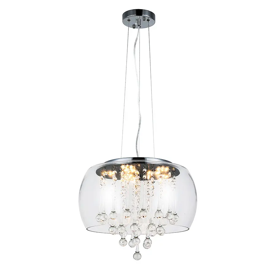 Подвесной светильник LED Levistella 800P8057 led (400x205) CL, 18W, металл + стекло, диаметр 400мм, современный стиль для дома - фото 2