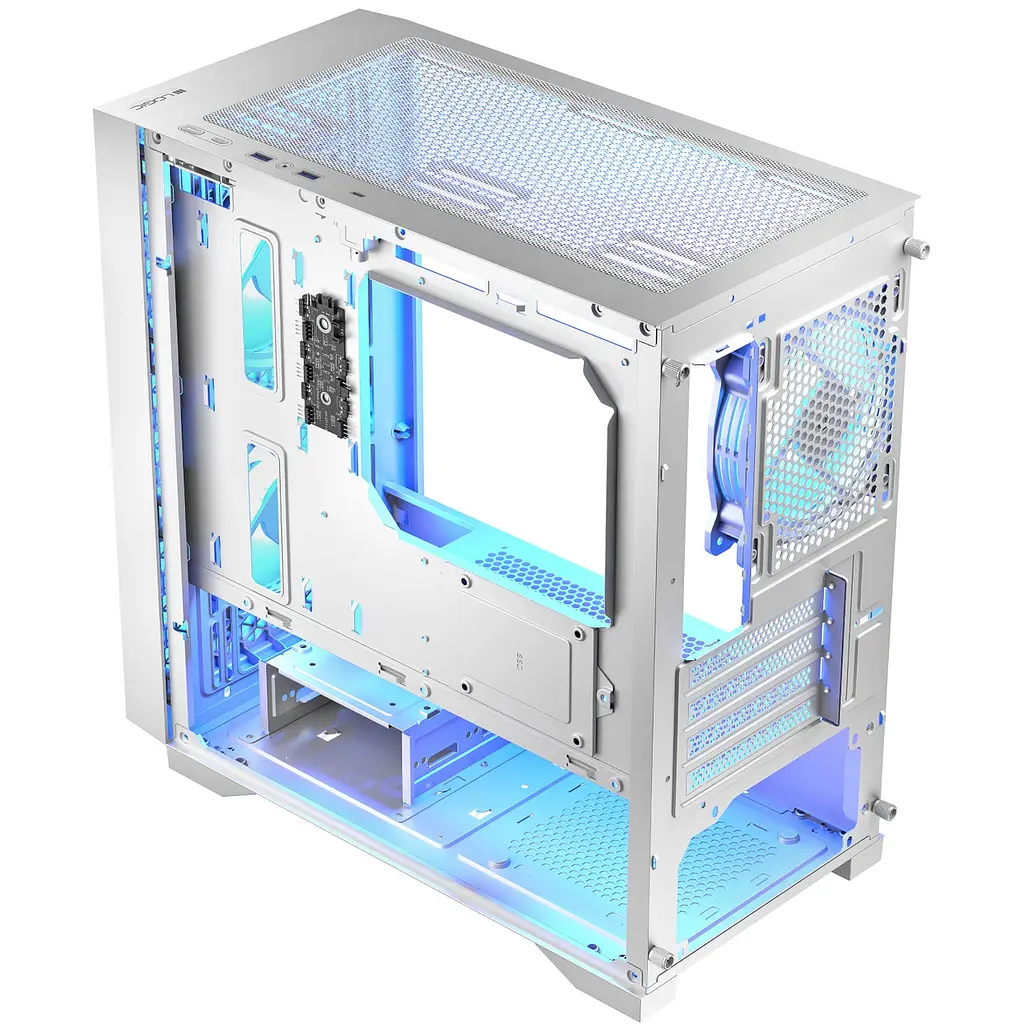 Корпус LogicConcept DART PRO ARGB MINI БІЛИЙ MESH fans 3x120mm без Блок живлення mATX - фото 3