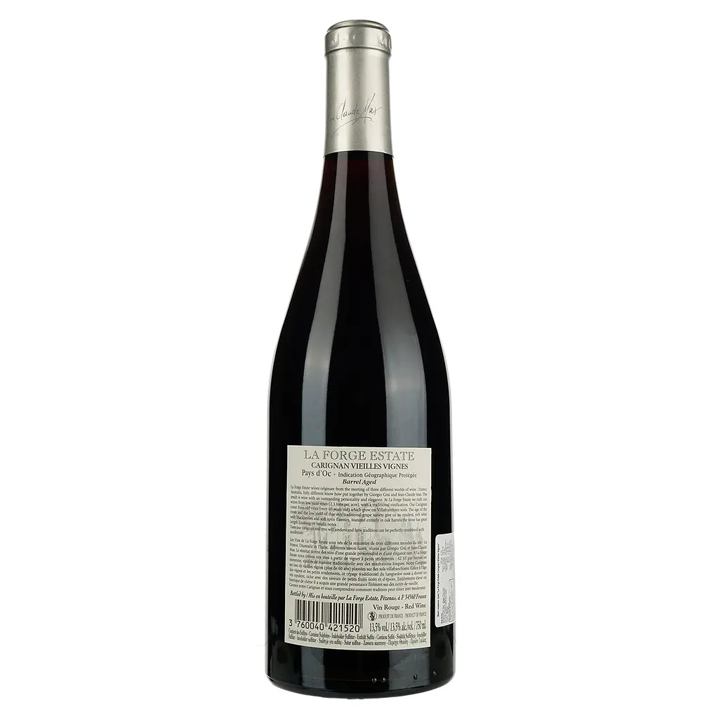 Вино Domaines Paul Mas La Forge Estate Carignan Vieilles Vignes сухое красное 0.75 л - фото 2