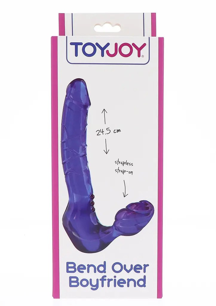 Страпон ToyJoy Bend Over Boyfriend, 20.5 см (фіолетовий) - фото 3