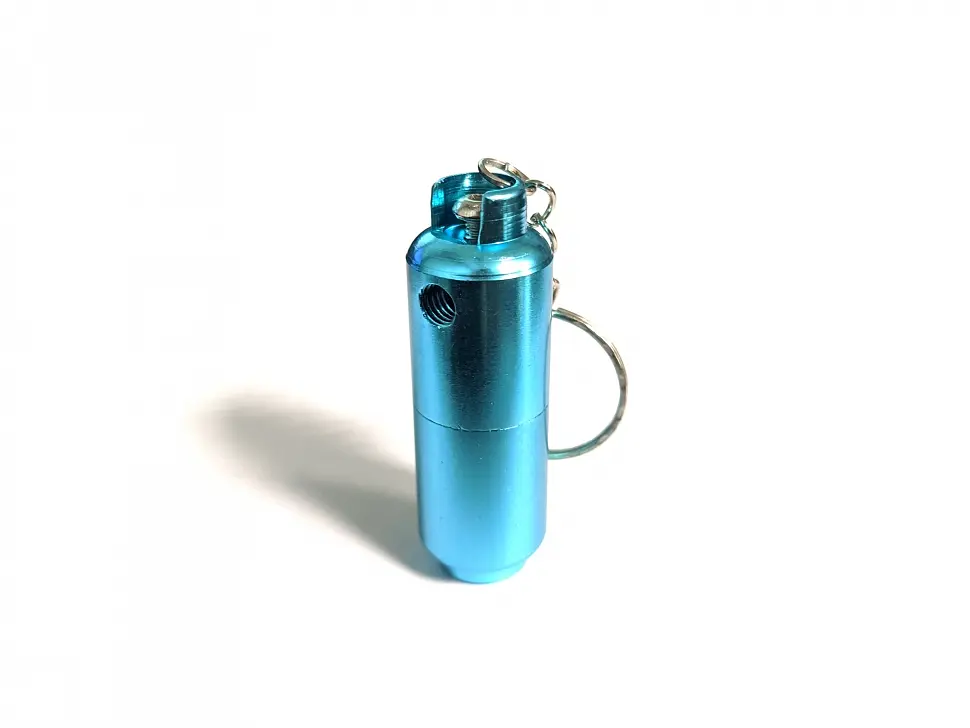 Курительная трубка N45 Aluminum cyan 77 мм (YD132) - фото 2