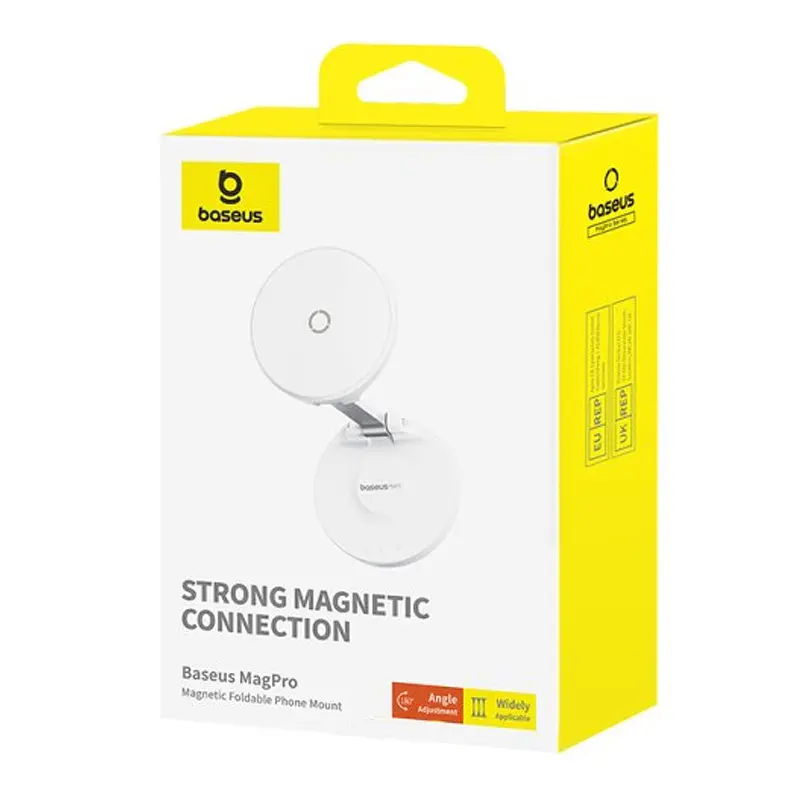 Тримач для телефону MagPro Magnetic Foldable Phone Mount (B10564101) White Baseus teh0029263 - фото 4