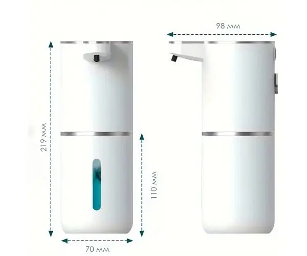 ViO P18, Безконтактний дозатор для мила-піни, акумуляторний, 350 мл - фото 7