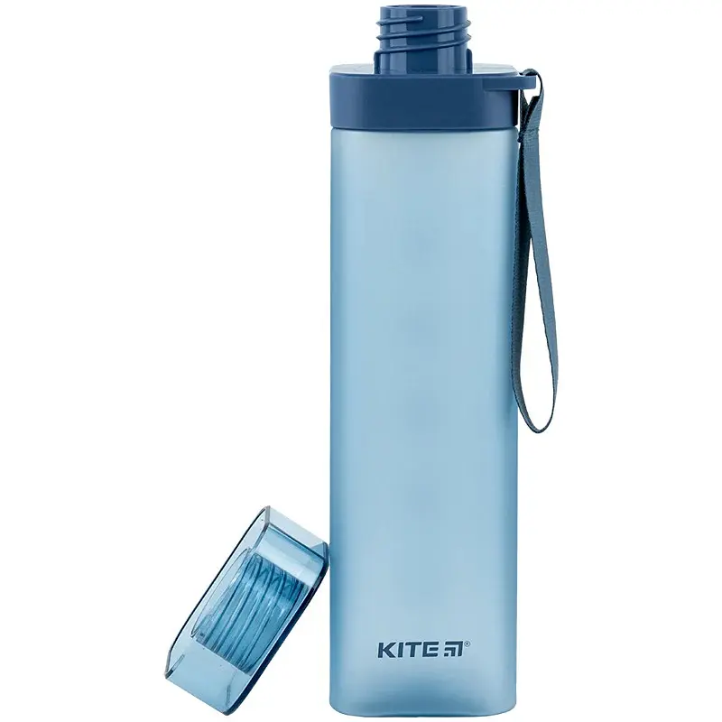 Пляшечка для води Kite квадратна 700 мл синя (K24-1210-1) - фото 3