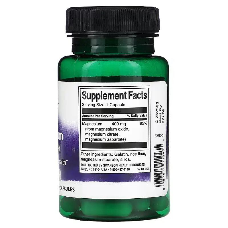 Комплекс Магнію Triple Magnesium complex 400мг - 30 капсул - фото 2