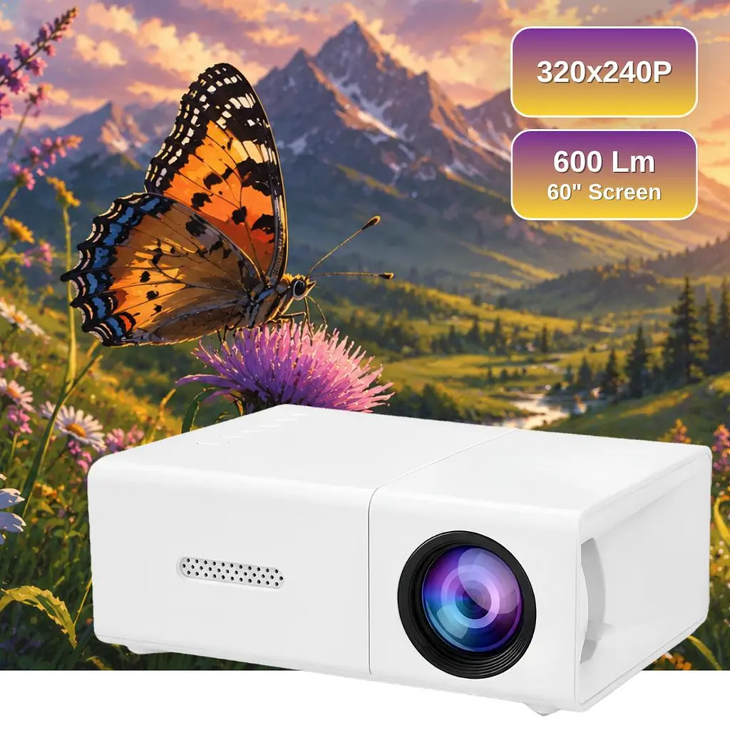 Проектор XON SmartView CY200 320x240P, 600Lm (XVAA0302BW 5514) Білий - фото 6
