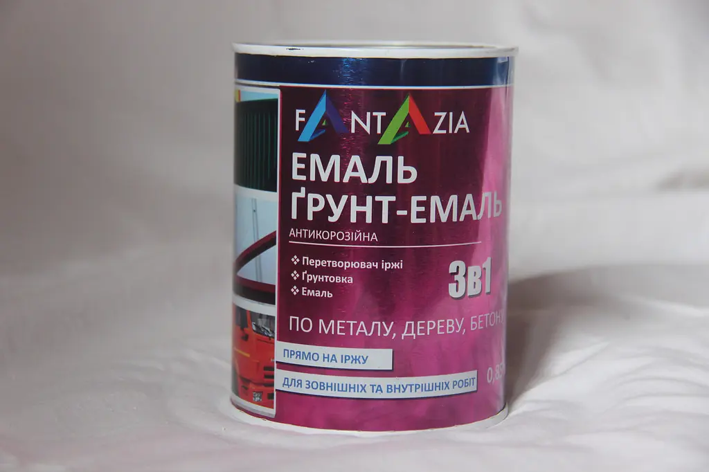 Ґрунт-емаль антикорозійна 3 в 1 УРФ-1101 Fantazia синя 800 мл - фото 2