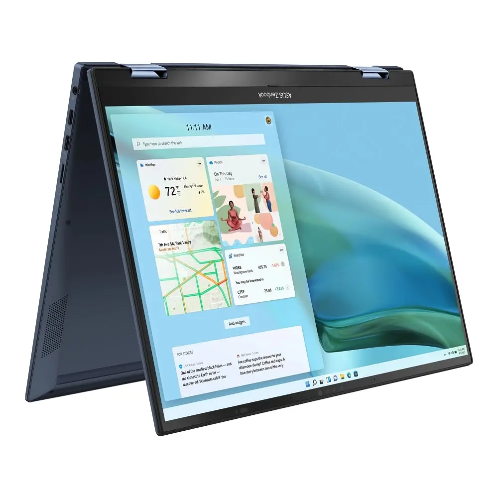 Ноутбук ASUS Zenbook S 13 Flip UP5302ZA-LX083W 13.3' 2.8K Touch, Intel i5-1240P, 16GB, F512GB, UMA, Win11, Голубий (90NB0VV1-M00E80) - фото 2