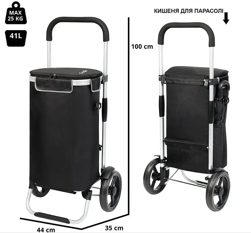 Cумка-візок ShoppingCruiser Allround Black (650064) - фото 3
