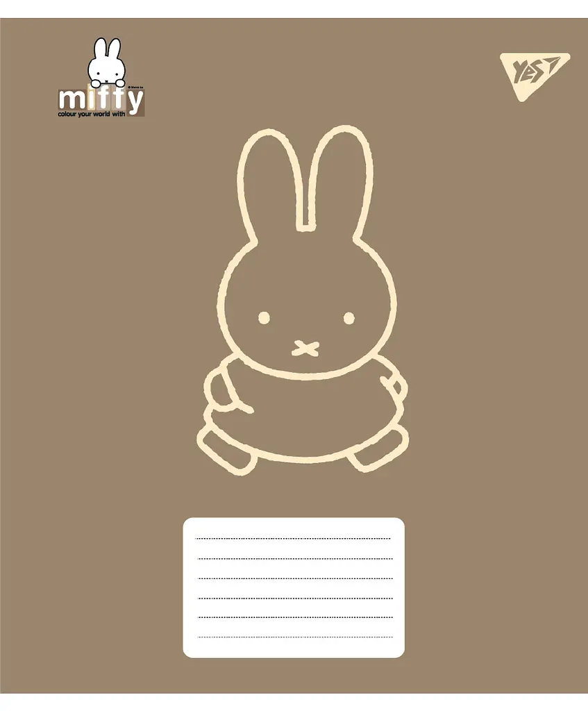 Набір зошитів шкільних YES А5/12 клітинка Miffy Bunny 25 шт (767617) - фото 3