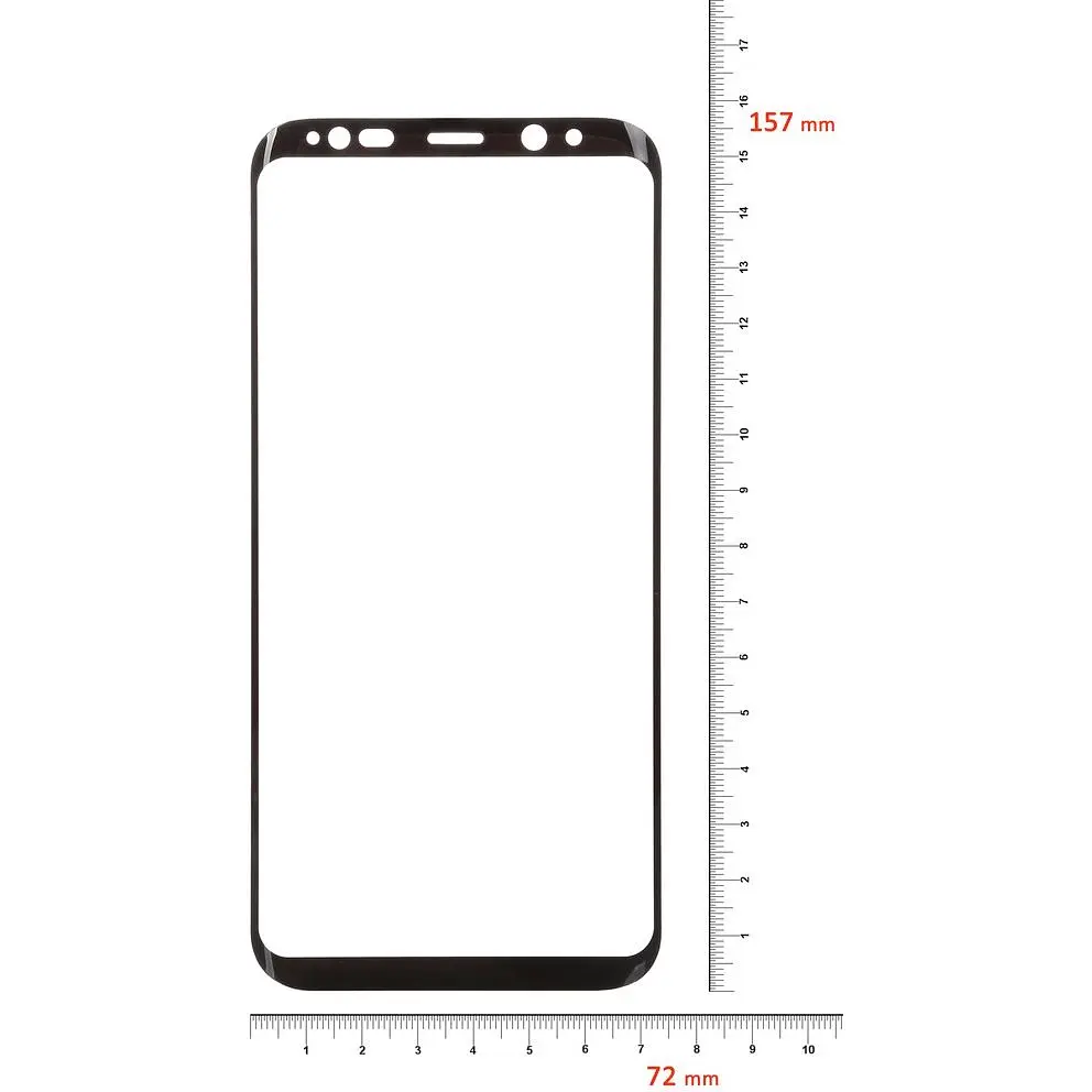 Защитная пленка BeCover Silk Screen Protector Samsung Galaxy S8+ SM-G955 Black (702968) - фото 2