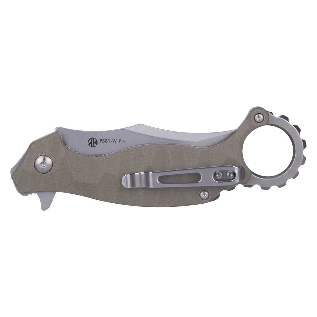 Ніж складаний кишеньковий Ruike P881-W, (7.6 см) 14C28N / G10 бежевий - фото 2