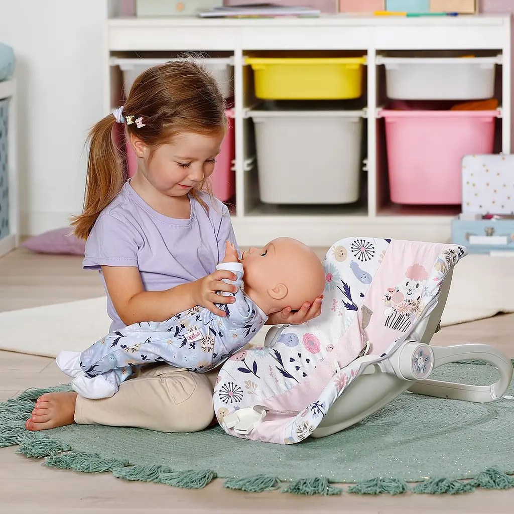 Крісло-переноска для ляльки BABY BORN 2 в 1 – КВІТКОВИЙ СТИЛЬ BABY born 838518 - фото 6