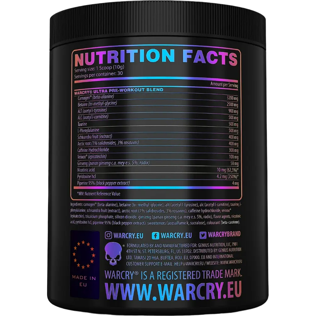 Передтренік Genius Nutrition Warcry Ultra Summer Pear 300 г - фото 2
