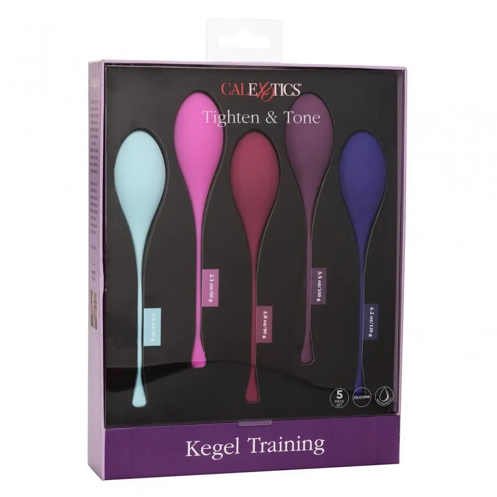 Набор вагинальных шариков California Exotics Kegel Training 5-Piece Set - фото 3