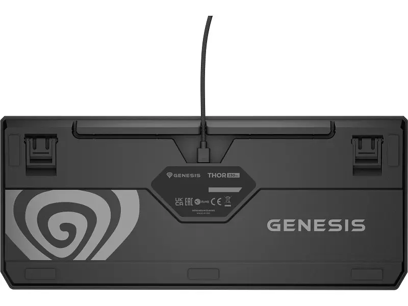 Клавіатура Genesis Thor 230 TKL Naval Blue Negative RGB Outemu Panda (NKG-2164) - фото 3
