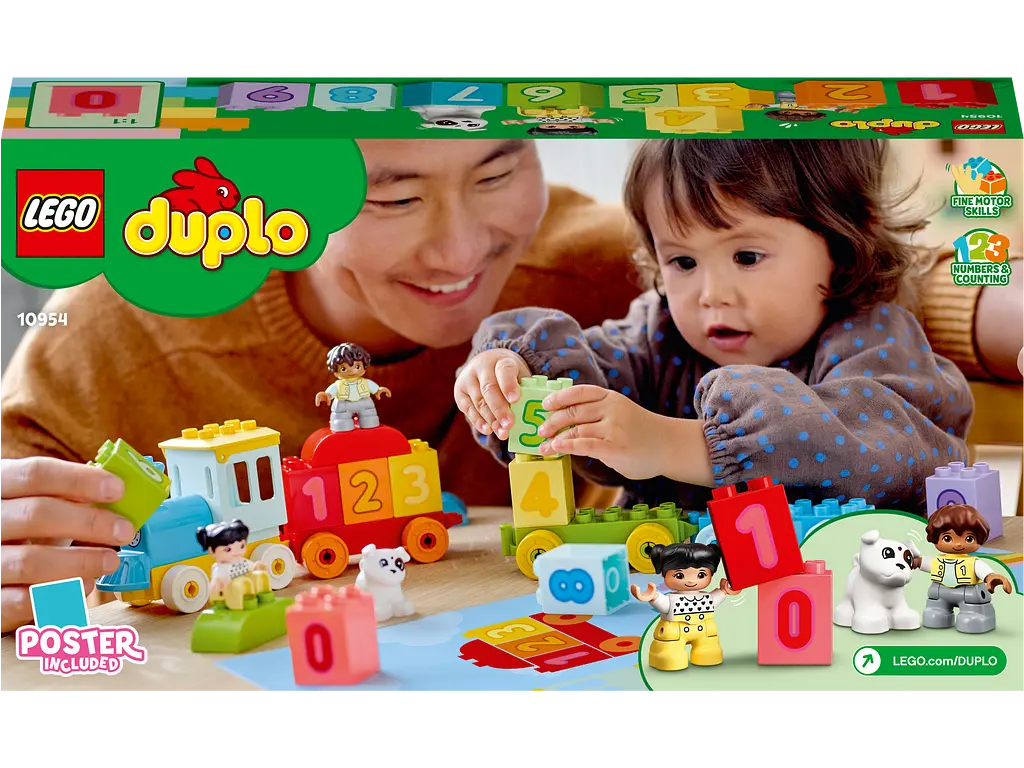 Конструктор LEGO DUPLO My First Поезд с цифрами - учимся считать, 23 детали (10954) - фото 8