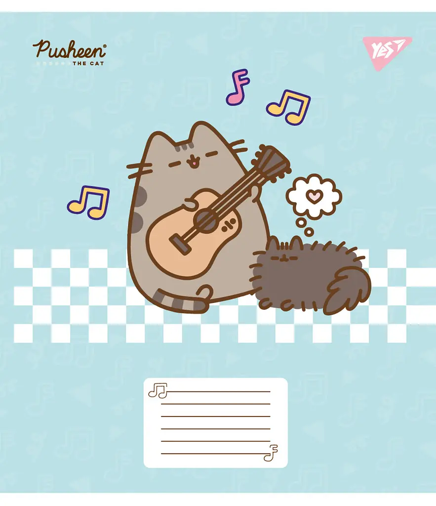 Нотний зошит Yes А5/12 Pusheen in music упаковка 25 шт. (766260) - фото 6