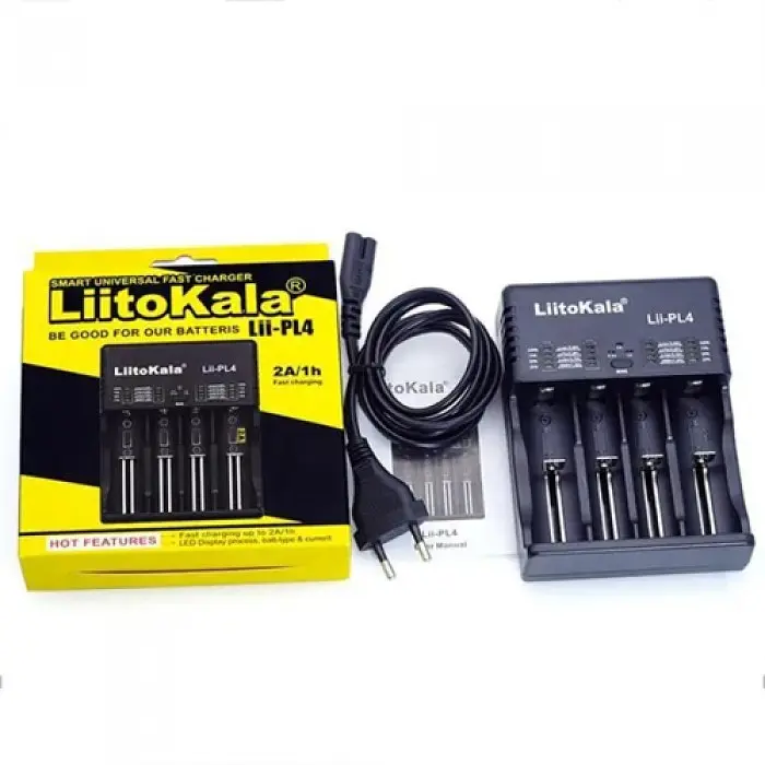 Зарядное устройство LiitoKala Lii-PL4 для 4 аккумуляторов AA, AAA, 18650, 21700, 26650, с автоопределением - фото 7