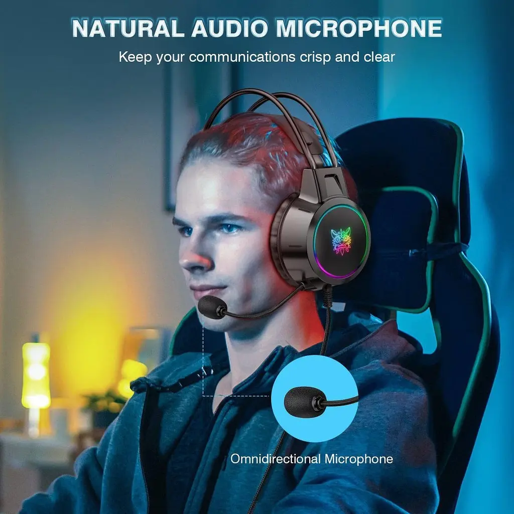 Ігрові навушники Onikuma X15 Pro Black [136261] - фото 12