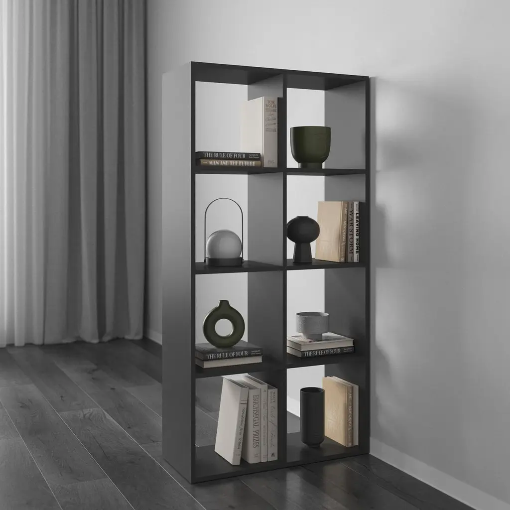 Книжная полка стеллаж Vays M-10 на 10 ячеек ЛДСП 72x29x143 см для дома офиса детской или гостиной - фото 5
