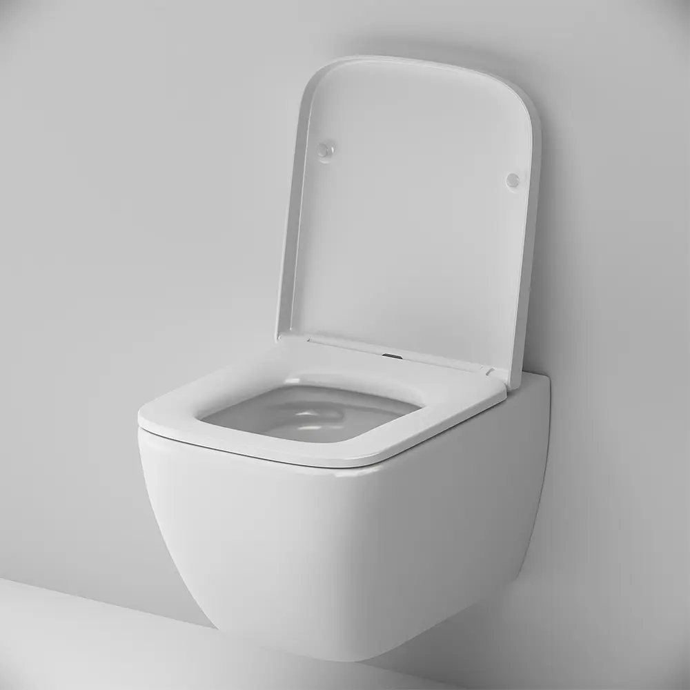 Унитаз подвесной FlashClean Am.Pm Gem с сиденьем микролифт белый C901701SC, Белый - фото 2