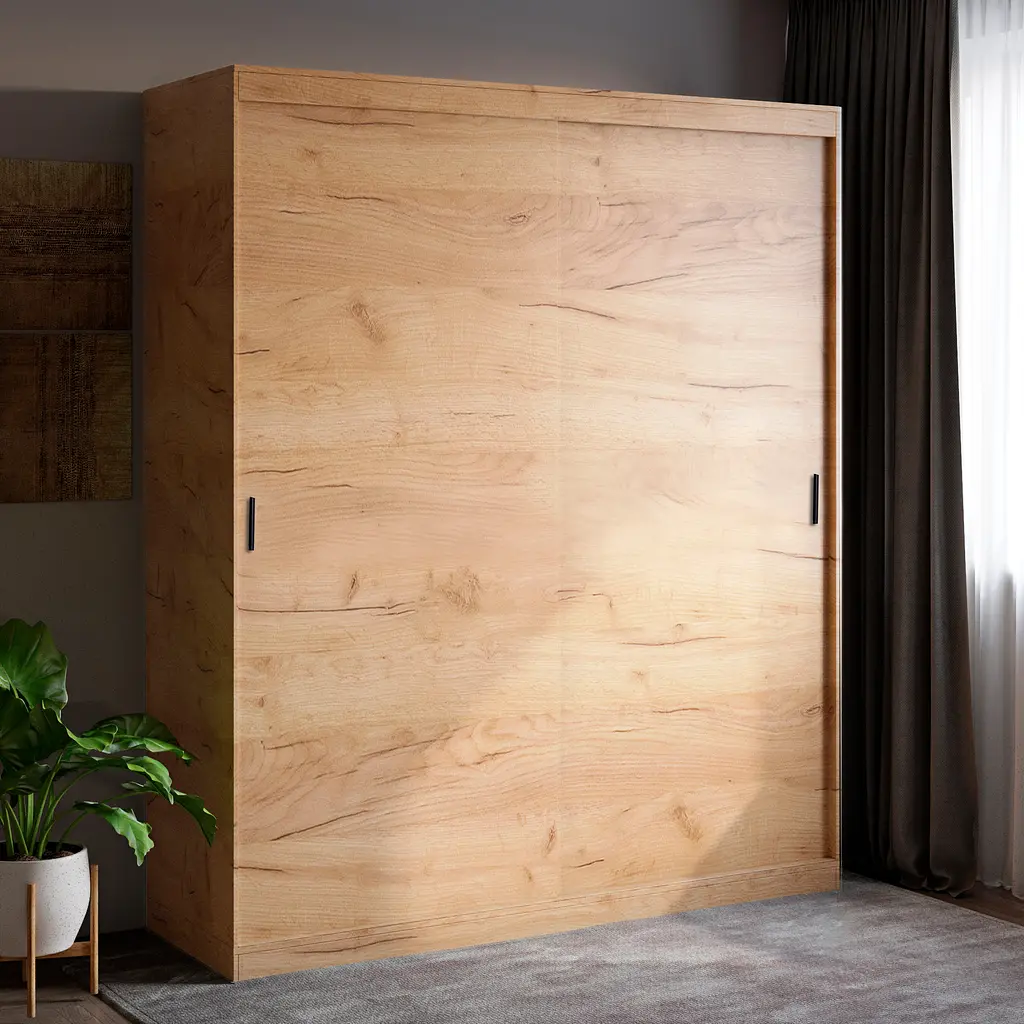 Шафа-купе Еверест Соната 1800 дводверна 180х60х217 дуб крафт золотий (EVR-2670) - фото 2