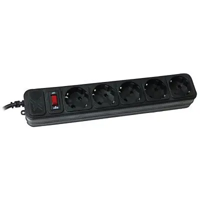 Мережевий фільтр живлення Maxxter (SPM5-G-10B) чорний, 3 м кабель, 5 розеток (SPM5-G-10B) - фото 2