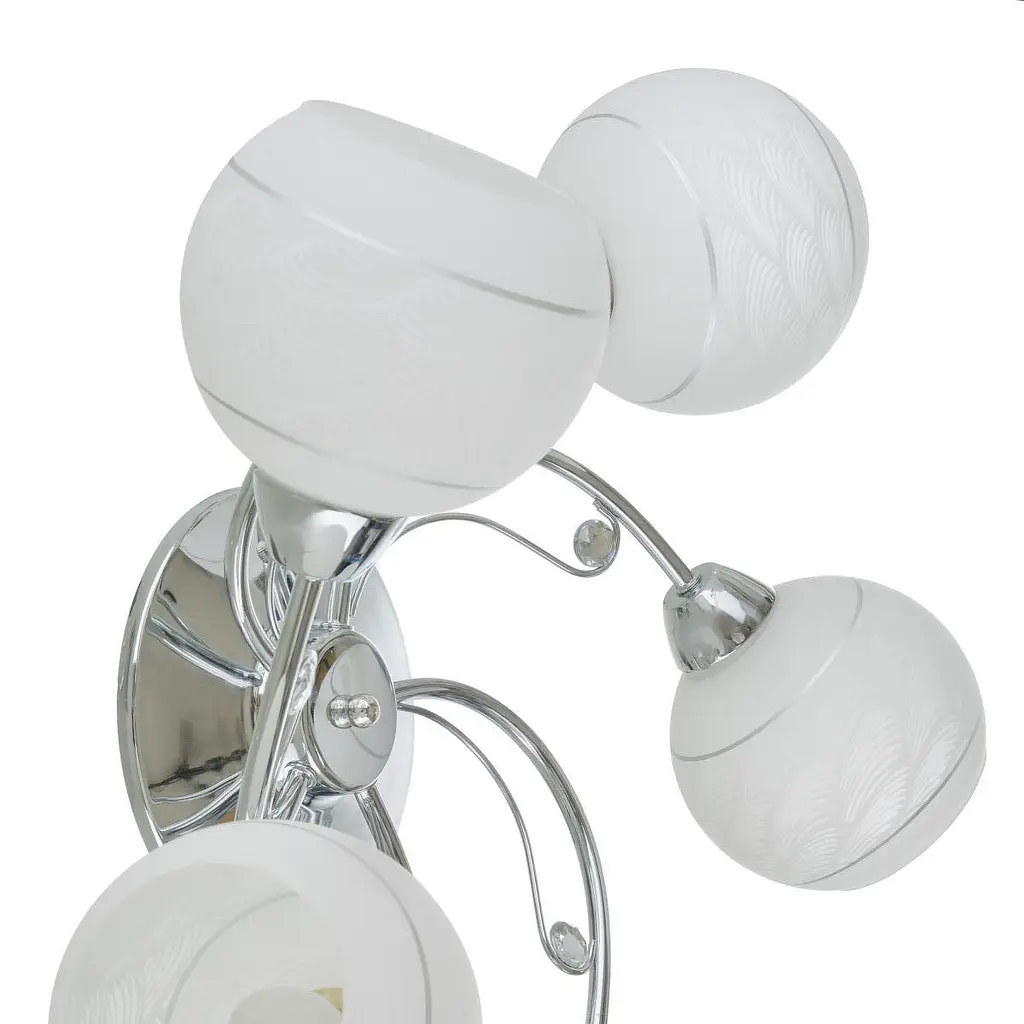 Люстра потолочная Brille в спальню E27 60W CH (LK-691C/5) - фото 5