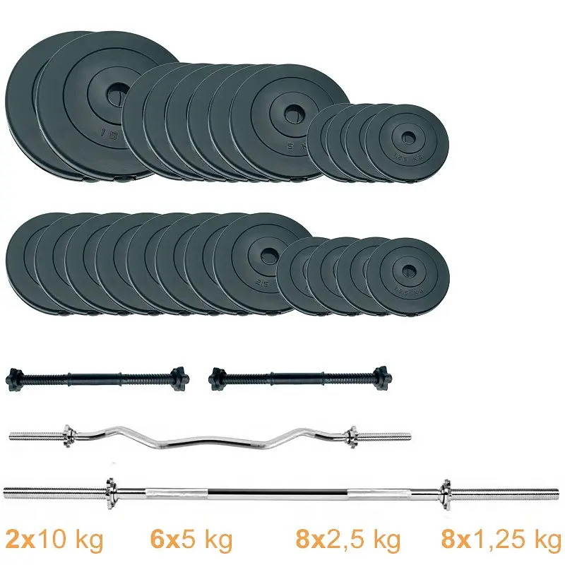 Набір штанг + гантелі Newt Gym Set 2 Rock Pro NE-PL-SET2-95 95 кг - фото 2