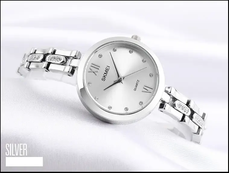 Годинник жіночий наручний Skmei 1225 (Сріблясті) - фото 4