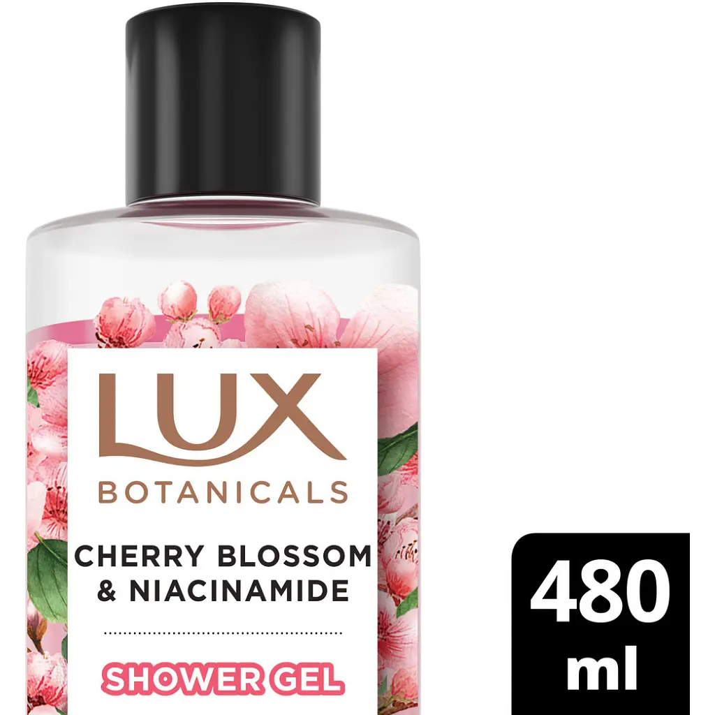 Гель для душу Lux Botanicals Цвіт вишні та ніацинамід 480 мл (8720181499814) - фото 3