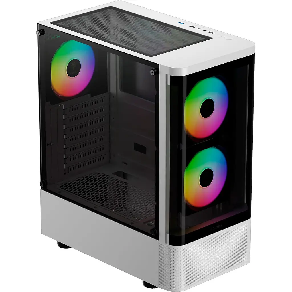 Корпус GAMDIAS TALOS E3 CG WH без БП White (4711514501209) - фото 2